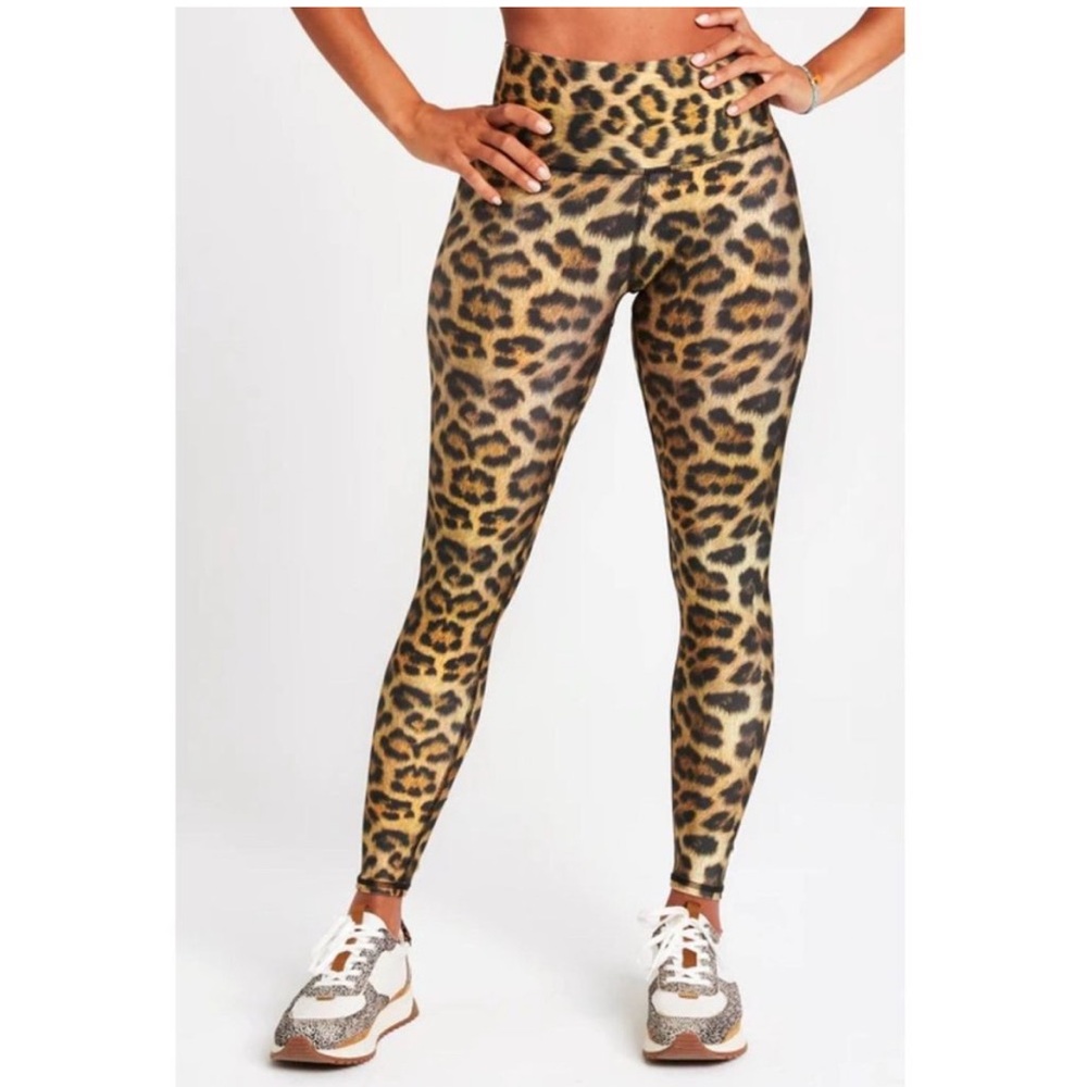 Terez High Shine Leopard Leggings
